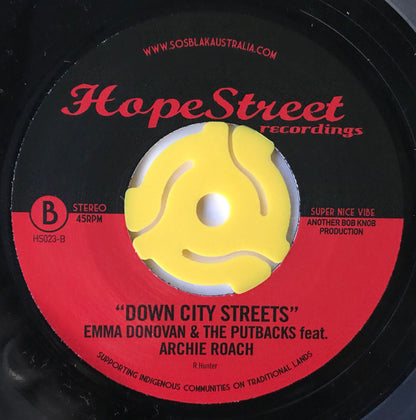 Emma Donovan & The PutBacks : Blackfella Whitefella / Down City Streets (7", Single)