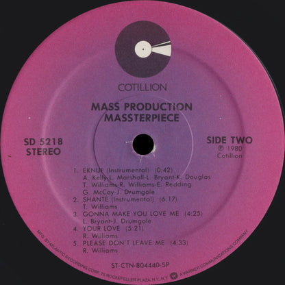 Mass Production : Massterpiece (LP, Album, SP )