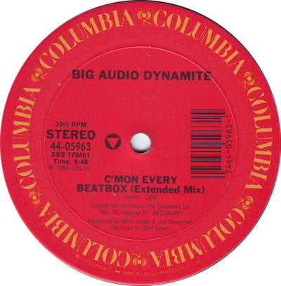 Big Audio Dynamite : C'mon Every Beatbox (12", Pit)