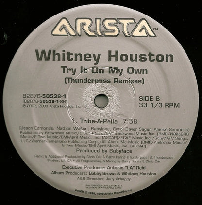 Whitney Houston : Try It On My Own (Thunderpuss Remixes) (2x12")