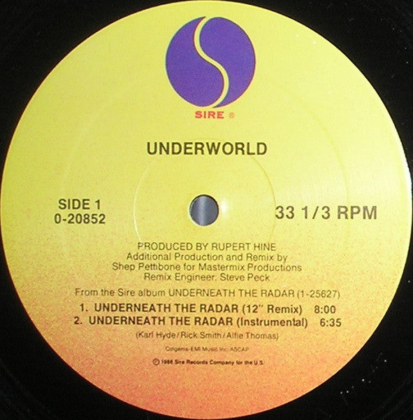 Underworld : Underneath The Radar (12", Maxi)