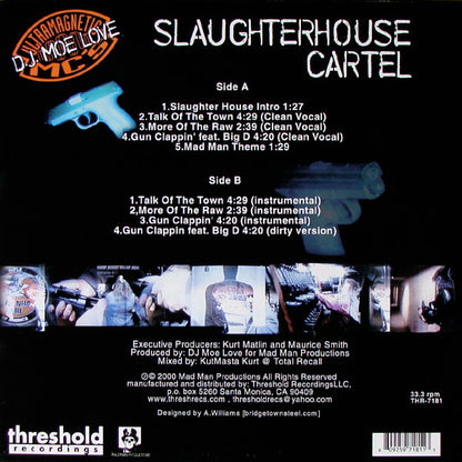 DJ Moe Love, Slaughterhouse Cartel : 3 Song Maxi-Single (12", Maxi)