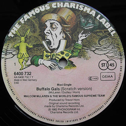 Malcolm McLaren And The World's Famous Supreme Team : Buffalo Gals (12", Maxi)