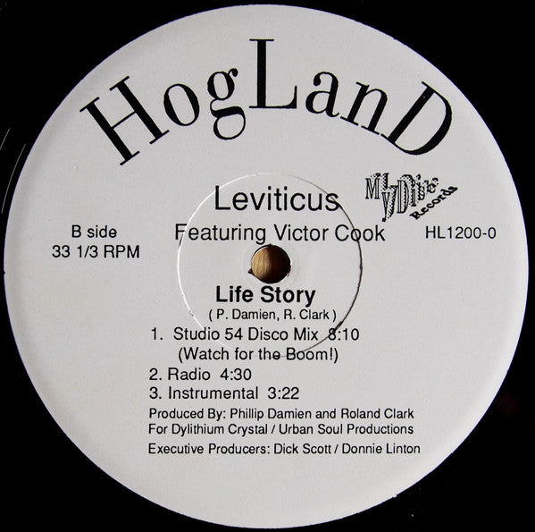 Leviticus (2) Featuring Victor Trent Cook : Life Story (12")