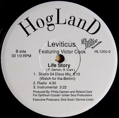 Leviticus (2) Featuring Victor Cook* : Life Story (12")
