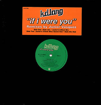 k.d. lang : If I Were You (12", Promo, Cle)