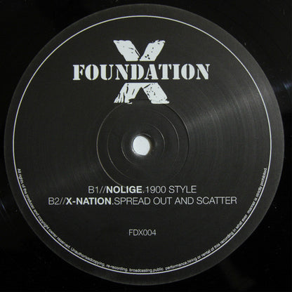 Various : Foundation X 004 (12", EP, RP)
