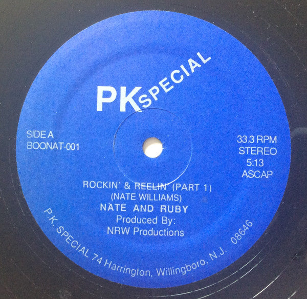 Nate Williams (3) and Ruby Williams : Rockin' & Reelin' (12")