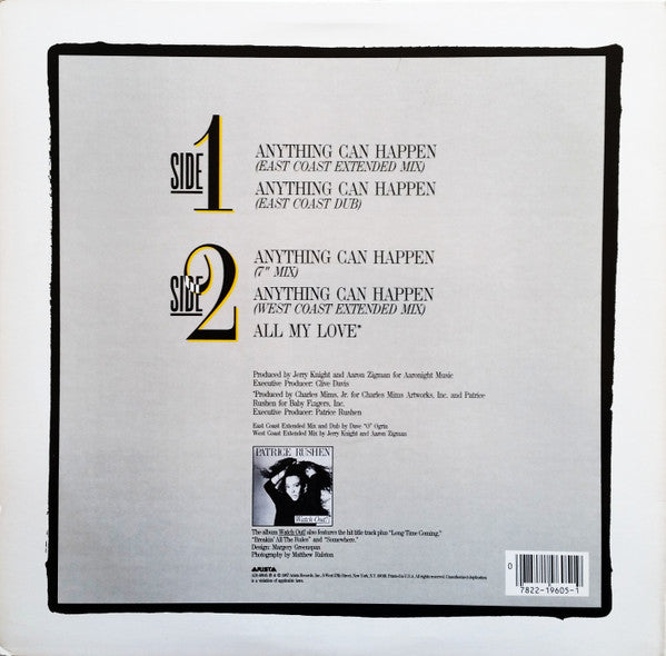 Patrice Rushen : Anything Can Happen (12")