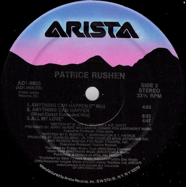 Patrice Rushen : Anything Can Happen (12")