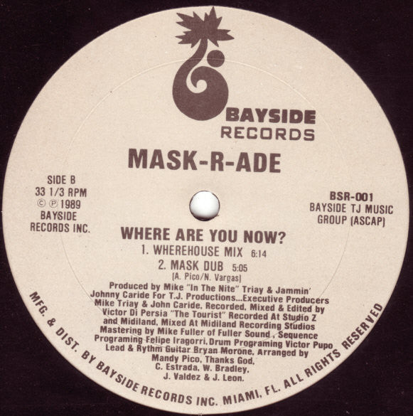 Mask-R-Ade : Where Are You Now? (12")
