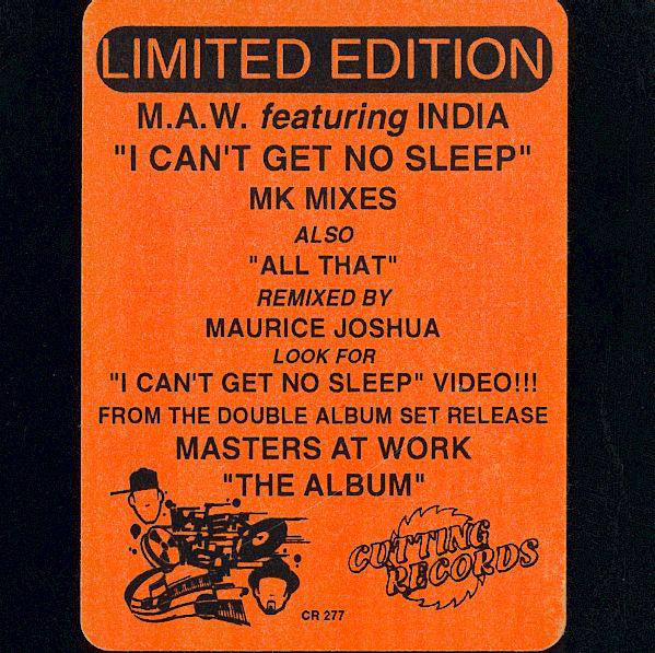 Masters At Work Featuring India : I Can't Get No Sleep / All That (12", Ltd)