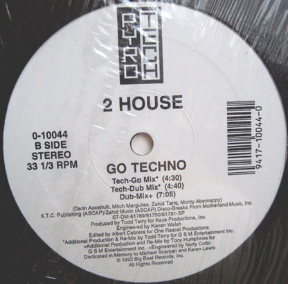 2 House : Go Techno (12")