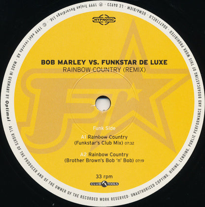 Bob Marley Vs. Funkstar De Luxe : Rainbow Country (Remix) (12")
