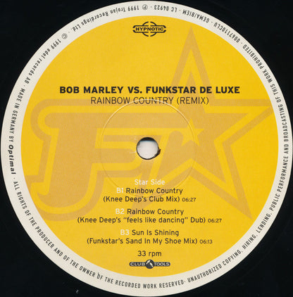 Bob Marley Vs. Funkstar De Luxe : Rainbow Country (Remix) (12")