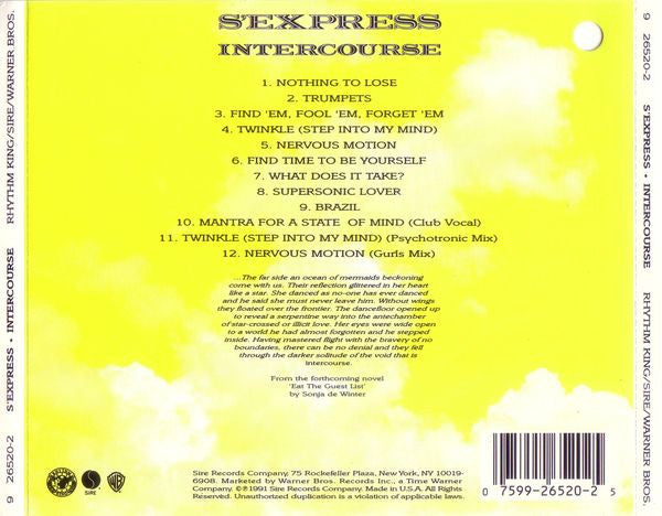 S'Express : Intercourse (CD, Album)