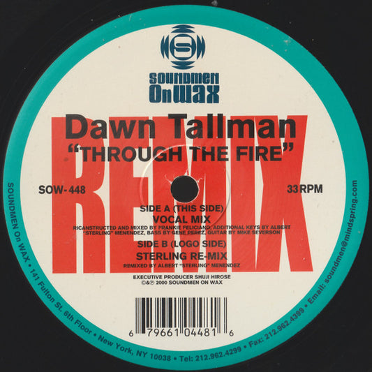 Dawn Tallman : Through The Fire (2x12")