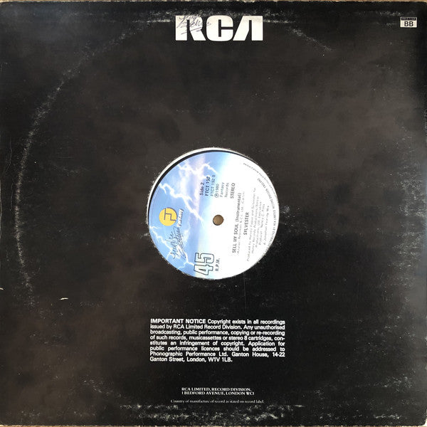 Sylvester : Sell My Soul (12")