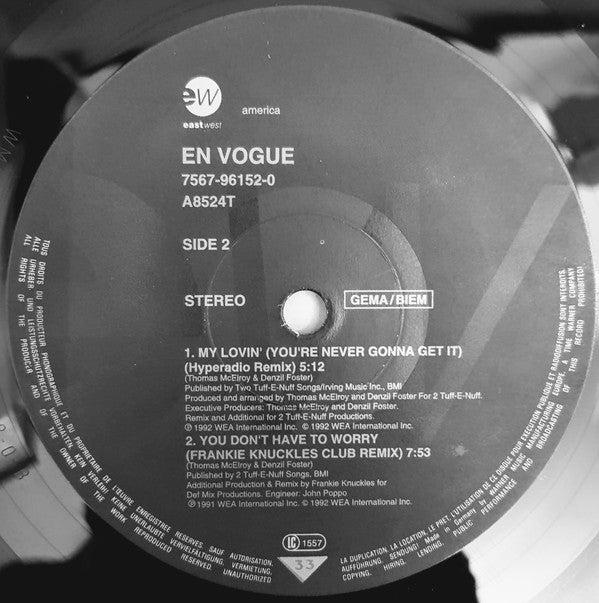 En Vogue : Giving Him Something He Can Feel (12")