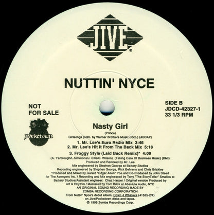 Nuttin' Nyce : Nasty Girl (12", Promo)