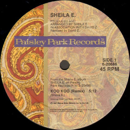 Sheila E. : Koo Koo (12", Maxi, Spe)