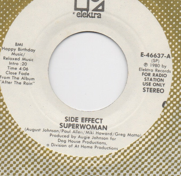 Side Effect : Superwoman (7", Single, Mono, Promo)