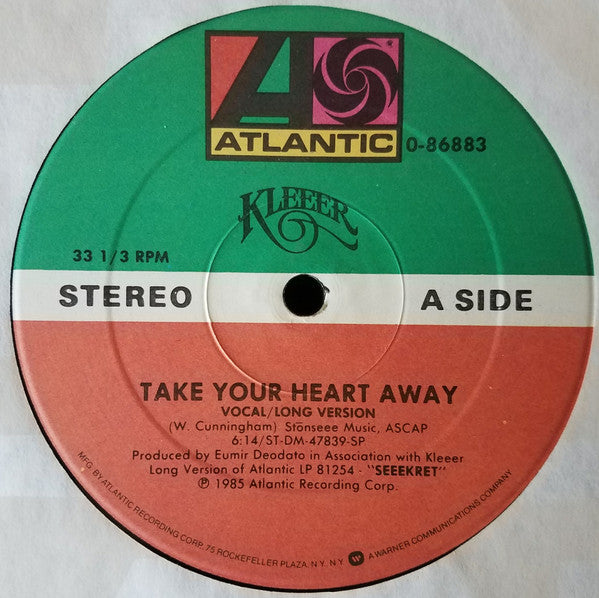 Kleeer : Take Your Heart Away (12", Maxi)