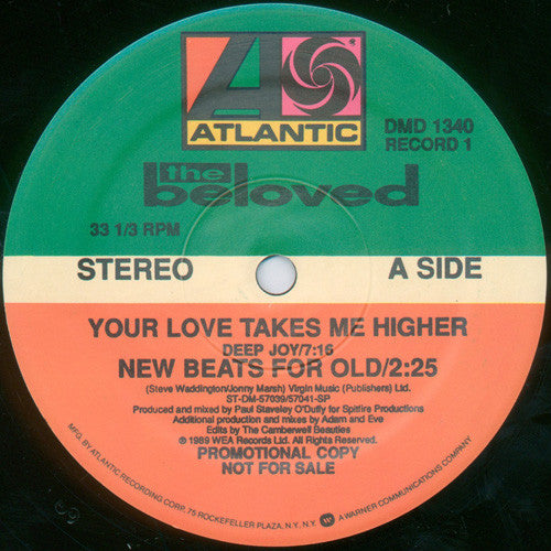 The Beloved : Your Love Takes Me Higher (2x12", Promo)