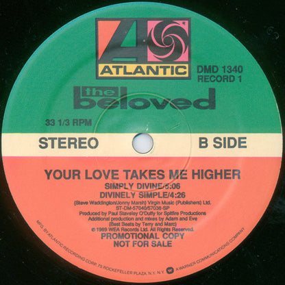 The Beloved : Your Love Takes Me Higher (2x12", Promo)