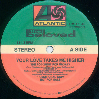 The Beloved : Your Love Takes Me Higher (2x12", Promo)