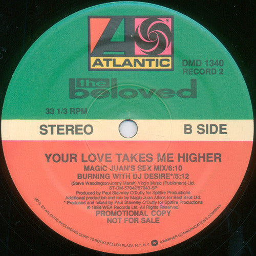 The Beloved : Your Love Takes Me Higher (2x12", Promo)
