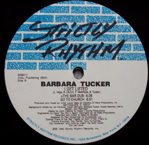 Barbara Tucker : I Get Lifted (2x12")