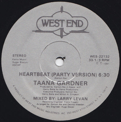 Taana Gardner : Heartbeat (12", Single)
