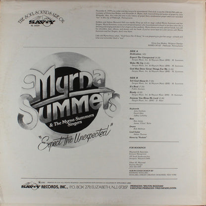 Myrna Summers & The Myrna Summers Singers : Expect The Unexpected (LP)