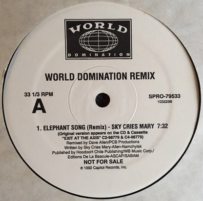 Sky Cries Mary / Low Pop Suicide With Contagion : World Domination Remix (12", Promo)