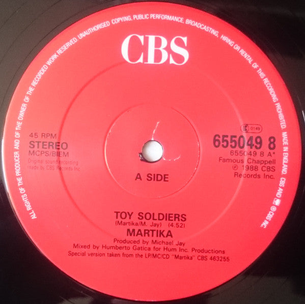 Martika : Toy Soldiers (12", Single)