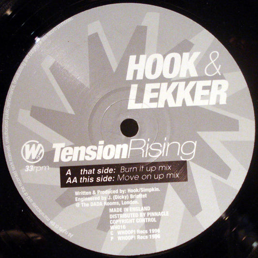 Hook & Lekker : Tension Rising (12")