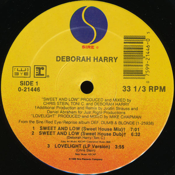 Deborah Harry : Sweet And Low (12", Maxi)