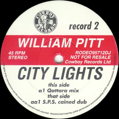 William Pitt : City Lights (2x12", Promo)