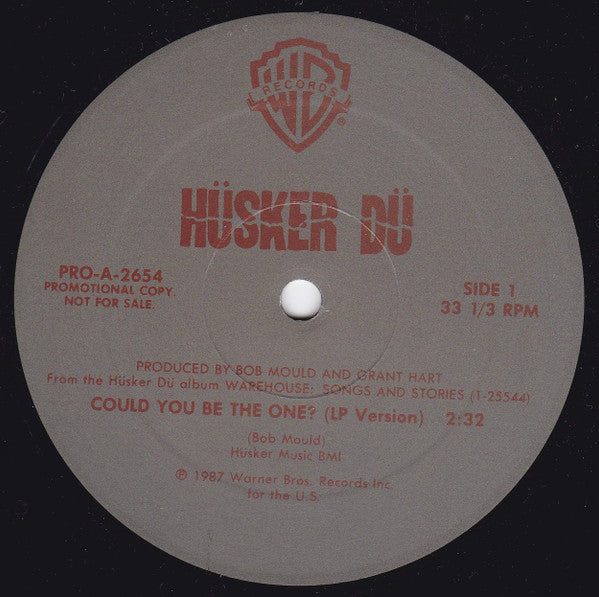Hüsker Dü : Could You Be The One? (LP Version) (12", Single, Promo)