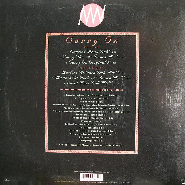 Martha Wash : Carry On (12")