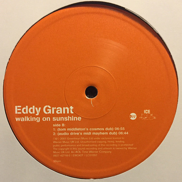 Eddy Grant : Walking On Sunshine (12")