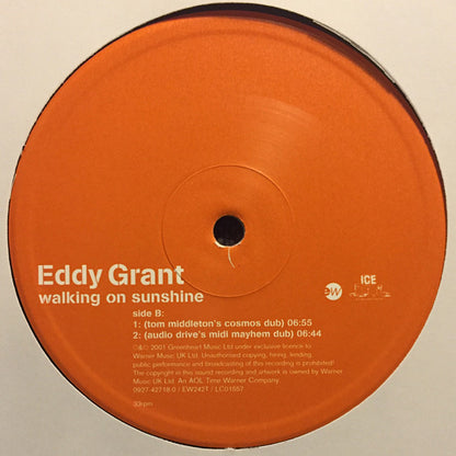 Eddy Grant : Walking On Sunshine (12")