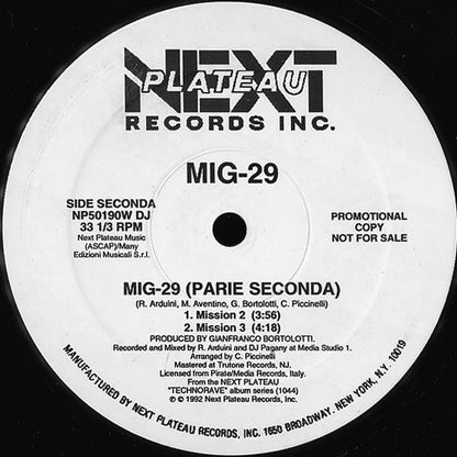 Mig 29 : Mig-29 (Parie Seconda) (12", Maxi, Promo)