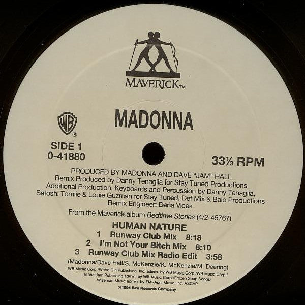 Madonna : Human Nature (12", Maxi)
