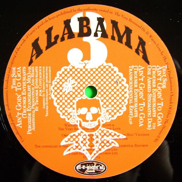 Alabama 3 : Ain't Goin' To Goa (12", Promo)