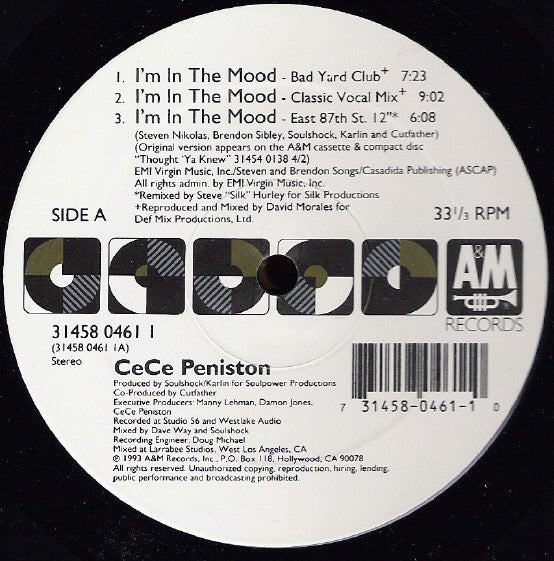 CeCe Peniston* : I'm In The Mood (12")
