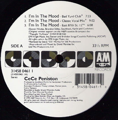 CeCe Peniston* : I'm In The Mood (12")