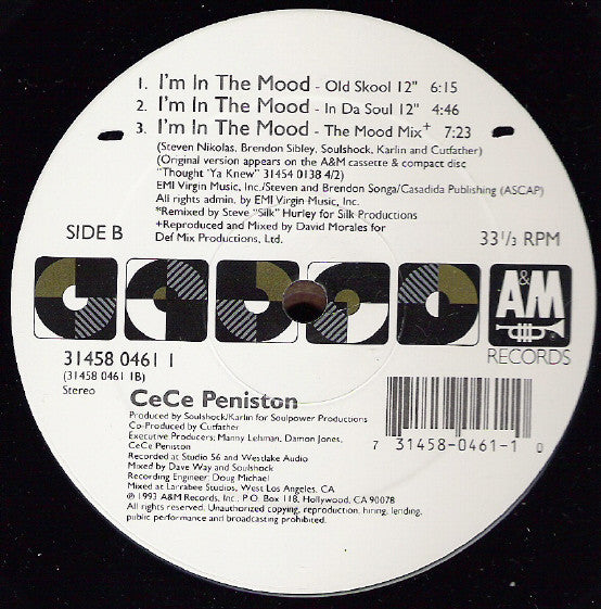 CeCe Peniston* : I'm In The Mood (12")