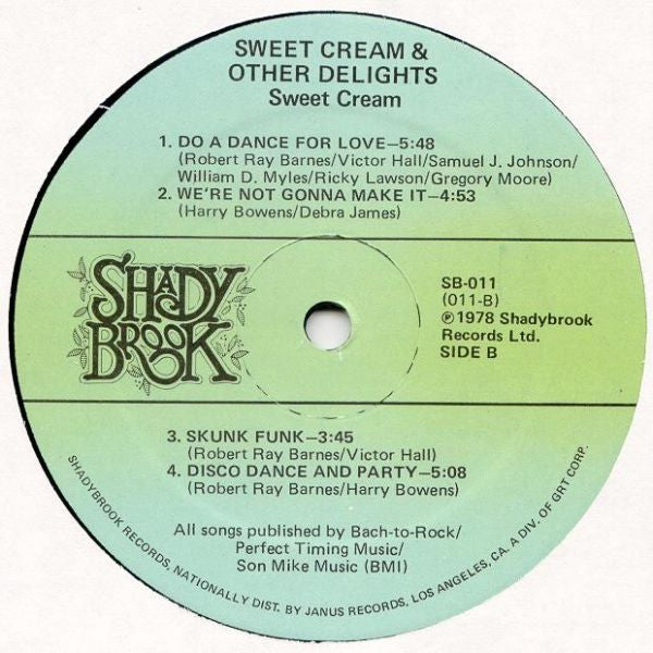 Sweet Cream : Sweet Cream & Other Delights (LP, Album)